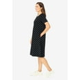 thumbnail image 3 of Woman Within Plus Size Perfect Short-Sleeve Crewneck Tee Dress, 3 of 5