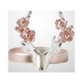 thumbnail image 3 of Anillo de asta de ciervo, anillo de dedo vintage, anillos de oro rosa con flores, regalo de Navidad para mujeres (#7), 3 of 7