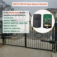 thumbnail image 4 of Tmalltide RB741 FM135, 433 MHz 2 Buttons Garage Door Remote, Black 3 Piece 2 Pack, 4 of 9