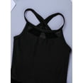 thumbnail image 4 of CHICTRY Kids Girls Ballet Lyrical Dance Leotard Cutout Back Dress Dancewear Black 5-6, 4 of 7
