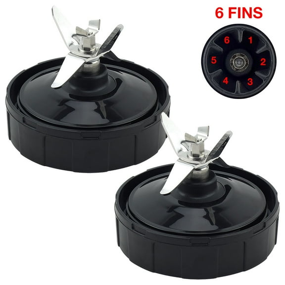 2 Pack Pro Extractor Blade Replacement Part 431KKU480 Compatible with Nutri Ninja Auto-iQ BL480 BL681A BL682 BL640 6 Fins Female