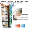 thumbnail image 7 of 20oz Tumblers Fall Pumpkins and Leaves Pattern Stainless Steel Vacuum Insulated Double Wall Travel Tumbler Cups Mug with Lid and Straw,Cleaning Brush for Cold & Hot Drinks, 7 of 7