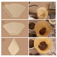 thumbnail image 4 of 200 Count Unbleached #2 Coffee Filters - Disposable Cone Paper Filters for Drip and Pour Over Coffee Makers (2-4 Cup), 4 of 6