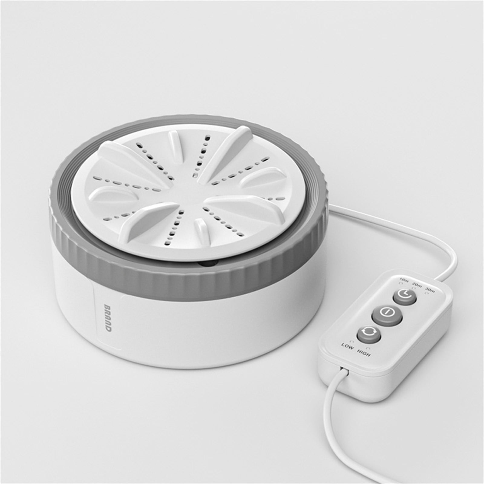 Portable Washing Machine, 4.7x2.7inch Mini Ultrasonic Washing Machine, USB Powered & Customizable Timer, Suitable for Business Trip, Home, Apartment, College Rooms(Gray)