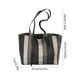 thumbnail image 3 of Bolso de hombro casual para mujer - Bolso versátil, bolso mensajero, poliéster, correa ajustable, blanco/marrón/negro, 37x27x7cm • Ligero • Para trabajo, viajes, fiestas, 3 of 6