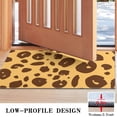 thumbnail image 3 of Yellow and Brown Of Leopard Print Door Rugs,Washable Non Slip Door Mats Indoor,Decorative Door Mats,Entry Mat Indoor for Entrance,Bedroom,Kitchen,Bathroom,17"x30", 3 of 6