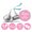 Light Pink, variant on Darling Souvenir 190 Pieces Light Pink Baby Shower Favor Stickers - Chocolate Candy Label Wrappers for Newborn Party, Mini Seals & Decor