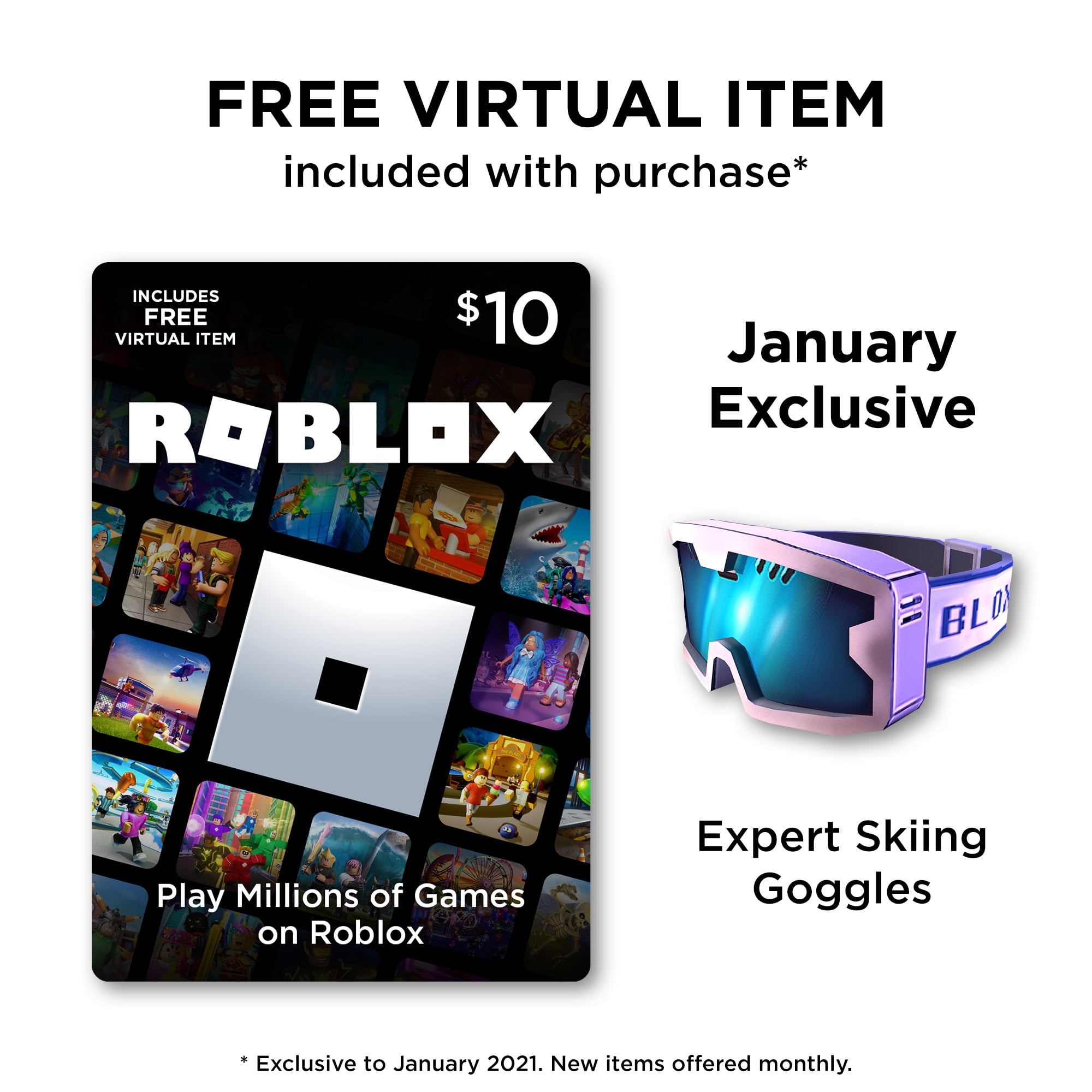Roblox 10 Digital Gift Card Includes Exclusive Virtual Item Digital Download Walmart Com Walmart Com