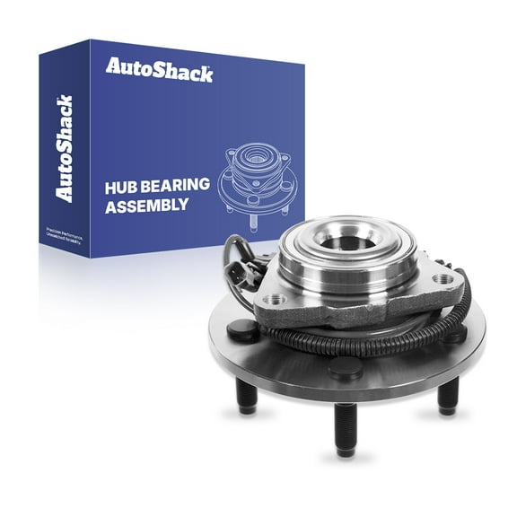 AutoShack Front Wheel Hub Bearing Assembly - Driver or Passenger Side for Dodge & Ram, Ram 1500 2009-2010 1500 2011, RWD 4WD V6 3.7L V8 4.7L 5.7L - 5-Lug, With ABS