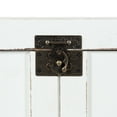 thumbnail image 3 of Kate and Laurel Cates Wooden Coffee Table with Trunk Storage, 35 x 19 x 18, White and Black, Rustic Farmhouse Living Room Chest Table with Barn Door-Inspired Styling, 3 of 9