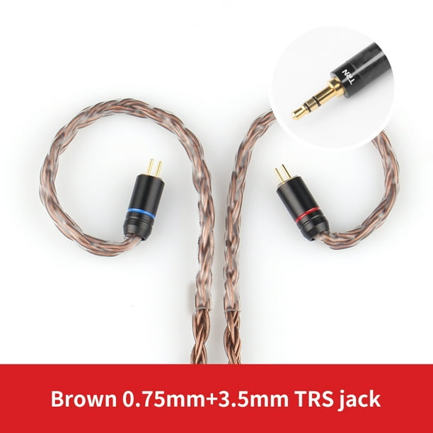 Cable de actualización TRN T2 HiFi Cable de auriculares reemplazable desmontable 16