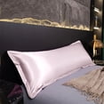 thumbnail image 1 of Funda de Almohada Larga de Satén, Impermeable, con Tejido de Seda Helada: Suave, Transpirable y a Prueba de Fugas para Dormir, Parejas, Dormitorio y Descanso En Casa., 1 of 6