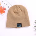 thumbnail image 4 of HESHENG Bluetooth Headphones Hat Super Soft Knitted Music Beanie Bluetooth Brimless Music Cap For Winter Outdoor Sport (Khaki), 4 of 7