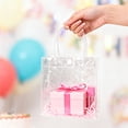 thumbnail image 5 of Liulin 1Pc Clear Gift Bags with Handles, Reusable Small Plastic Party Favor Bags, Transparent PVC Goodie Bags for Wedding, Baby Shower, Birthday, Mother's Day and Boutique, 5.1" x 2.8" x 5.9", 5 of 9