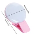 thumbnail image 2 of Teléfono móvil Luz de flash LED Lámpara de relleno de belleza Modos de mejora de 3 bloques Luz de anillo de Selfie, Rosa sidaley PJ7408-02, 2 of 2