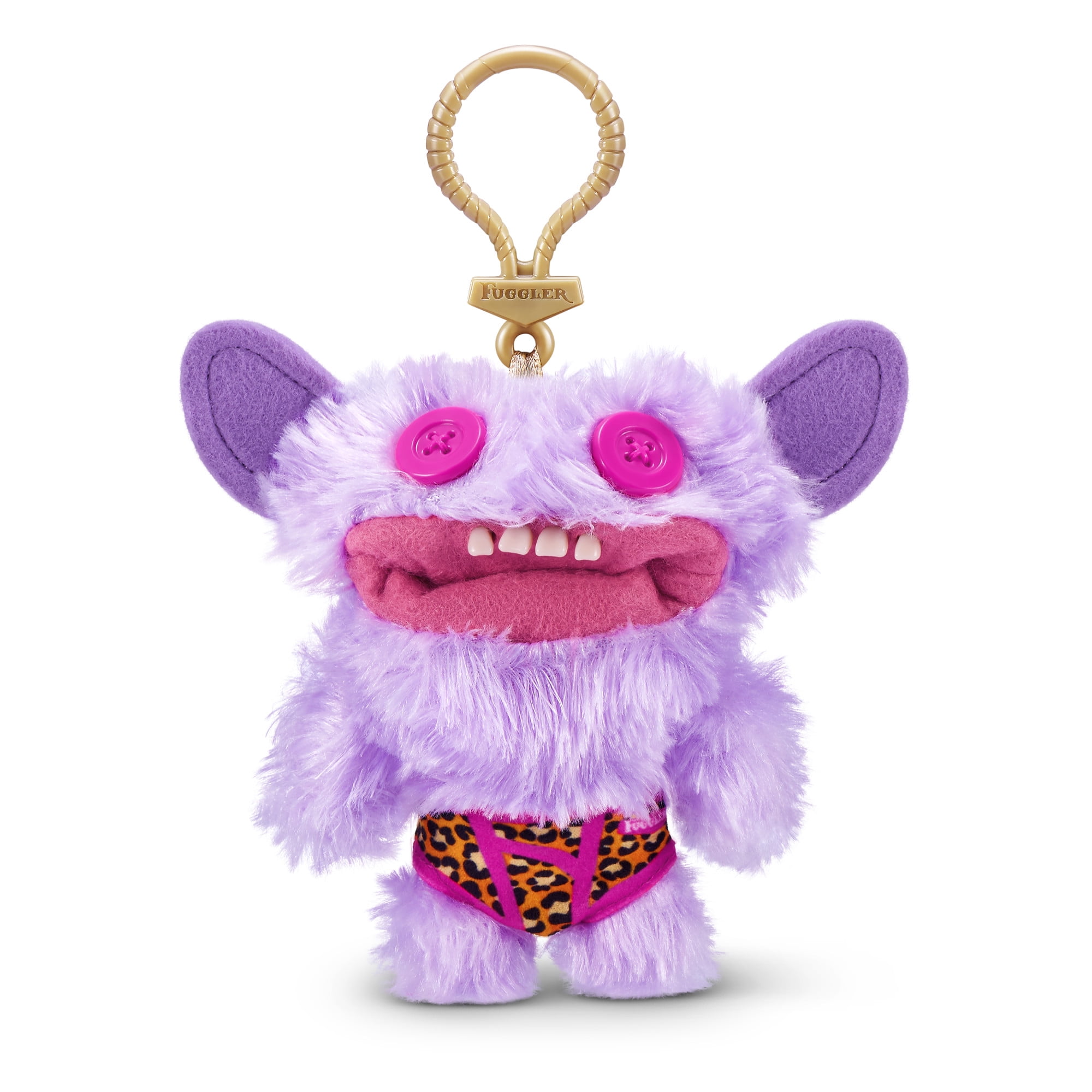 Fuggler Key Rings by ZURU Funny Ugly Monster, Plush, Collectible, Toy (3 Pack Random Assortment)