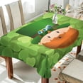 thumbnail image 3 of Coolnut Cute Gnome and Clover Rectangle Tablecloth, 60"x60" St. Patrick's Day Kitchen Decoration Dinner Rectangular Table Cover for Party Holiday Hotel BBQ-Machine Washable, 3 of 7