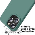 thumbnail image 5 of Compatible with iPhone 13 Pro Max Case 6.7 inch Premium Liquid Silicone with [Soft Anti-Scratch Microfiber Lining] Gel Rubber Full-Body Bumper Protection Case for iPhone 13 Pro Max - Pine Green, 5 of 14
