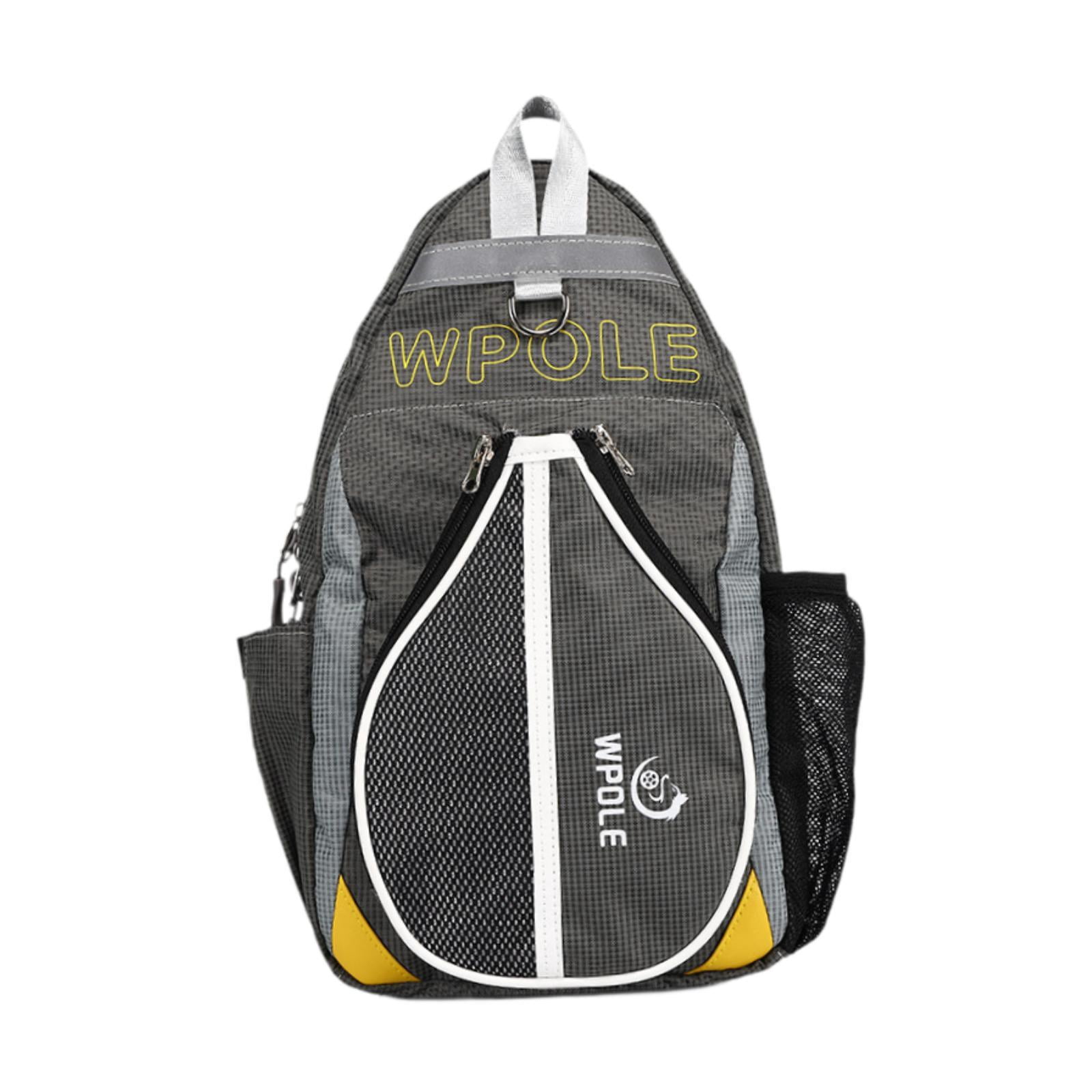 Baoblaze Table Tennis Bag Carrier Leisure Chest Bag for Tennis Racket Beginner Travel Grey