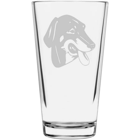 

Lithuanian Hound Dog Themed Etched All Purpose 16oz Libbey Pint Glass