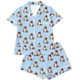 thumbnail image 6 of RMGVDSD Pajama Sets for Women 2 Piece Halloween Ghost Pumpkin Print Pajamas Short Sleeve Top and Shorts Cozy Loungewear Outfit for Holiday Party, 6 of 6