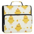 thumbnail image 2 of ALAZA Zipper Binder Chickens Cartoon Cute 3 Ring Trapper Keeper File Folder Organizer Bag, 2 of 8