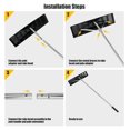 thumbnail image 5 of Snow Roof Rake, 4.8-20 FT Aluminum Roof Rakes for Snow Removal with 25” Blade, Extendable Pole, Anti-slip Handle, Snow Removal Tool, Snow Rake for Leaves, Debris, Rooftop, Car Roof, 5 of 9