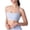 Light Blue, variant on Women Thin Strap Square Neck Sports Bra, Wireless Removable Pads Yoga Cami, Light Support Everyday Activewear Underwear (Black,S)