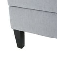 thumbnail image 6 of GDF Studio Carolina Fabric Storage Ottoman, Light Grey, 6 of 9