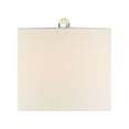thumbnail image 3 of Vienna Full Spectrum Jolie Luxury Glam Table Lamps 26" High Set of 2 Clear Crystal with Table Top Dimmers Off White Drum for Bedroom Living Room Kids, 3 of 8
