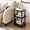 Black-Gourd shaped, variant on YANAOFFE 3-Tier Oval Accent Small End Table, Modern Oval Nightstand Accent Table for Small Space, Bedrooms, Living Room, Easy to Assemble(7.87"W, Walnut, Bamboo joint)