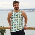 thumbnail image 6 of KLL Lighthouse Print Men's Muscle Gym Workout Stringer Tank Tops Bodybuilding Fitness T-Shirts Tank Tops Men-XX-Large, 6 of 7