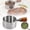 A, variant on Stainless Steel Sauce Cup with Wooden Handle for Dipping, Steak, Salad, and Condiments, Durable and Easy to Clean, Western Dining Kitchenware 125ml
