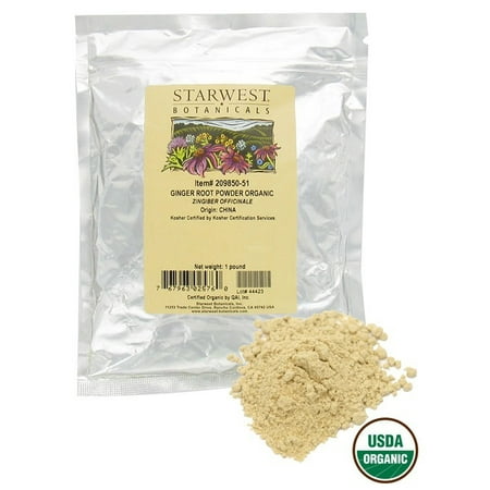 - Starwest Botanicals - Bulk Ginger Root Powder Organic - 1 lb.
