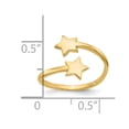 thumbnail image 3 of 10K Yellow Gold Star Toe Ring, 3 of 5