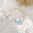 thumbnail image 6 of Ocean Theme Handmade Ceramic Shell Resin Braided Cord Jewelry For Daily Wear, 6 of 14