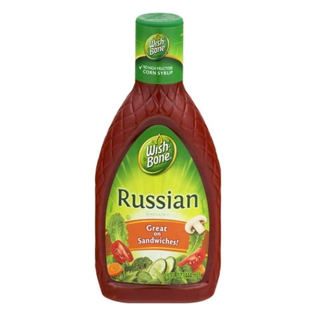 (3 Pack) Wish-Bone Salad Dressing, Russian, 15 Fl (Best Bottled Russian Dressing)