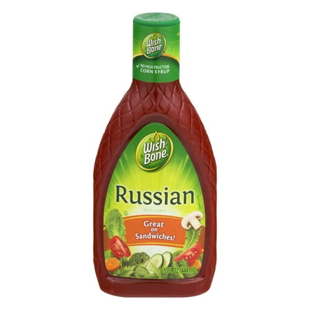 (3 Pack) Wish-Bone Salad Dressing, Russian, 15 Fl