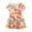 B/strawberry floral, variant on WIBACKER 2-7T Kids Girls Cotton Summer Jersey Dress Short Sleeve Crewneck Cartoon Dinosaur Dresses