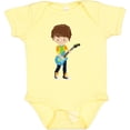 thumbnail image 3 of Inktastic Rock Boy, Brown Hair, Boy Playing Guitar In Band Boys Baby Bodysuit, 3 of 5