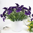 thumbnail image 4 of Artificial Flowers Bouquet Plastic Outdoor Fake Plants for Home Garden Holiday Decor, 14 Inch, Multiple Colors, 4 of 6