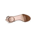 thumbnail image 4 of BLISSFUL STEP Women's Shoes Solid Color Open Toe Block High Heels Summer Sandals Brown 6.5, 4 of 8