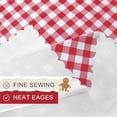 thumbnail image 6 of Hiasan Checkered PVC Tablecloth Rectangle - 100% Waterproof Spillproof Stain Resistant Wipeable Vinyl Table Cloth for Outdoor Picnic Kitchen Dining, 60 x 84 Inch, Red and White, 6 of 8