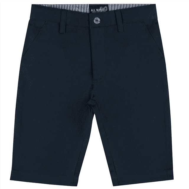 Buyless Fashion Shorts Garçon Pantalon devant Plat Coton Décontracté Coupe Droite