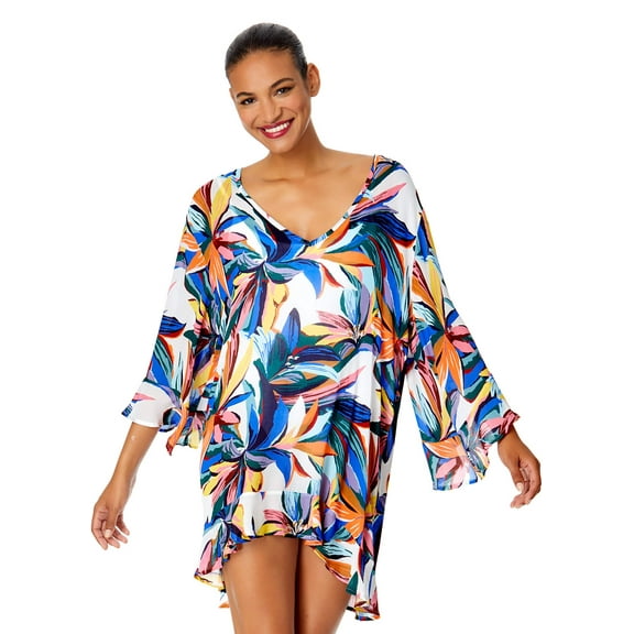 Anne Cole womens Bell Sleeve Flounce Tunic, XS/S