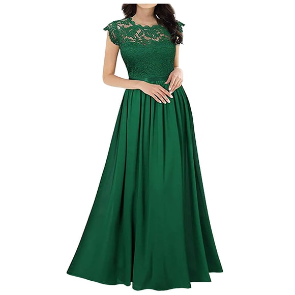 Babysbule Clearance Womens Summer Dresses, Chiffon Dress Chiffon Stitching Lace Dress Bridesmaids Evening Gowns Women