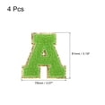 thumbnail image 2 of 4uds Parches Termoadhesivos Letra Chenille Unique Bargains Verde a Alfabeto Decorativo Reparación Bordados, 2 of 5