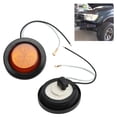 thumbnail image 4 of Luz LED De Gálibo, Luz De Remolque Redonda Impermeable Amarilla De 2 Pulgadas/5,08 Cm Para Recogida De Autobús De Coche UTE UTV, 4 of 8