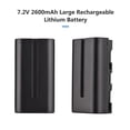 thumbnail image 2 of NP-F550/ NP-F570 Camera Battery and Charger Kit 1PC 7.2V 2600mAh Large Rechargeable Battery with USB, 2 of 8
