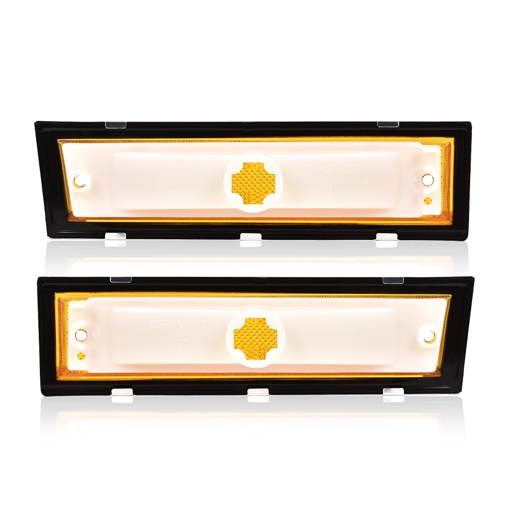 Transmotor Chrome Bezel Side Marker Light Pair – Front Left & Right For Chevy Blazer, GMC Jimmy, C/K R Pickup